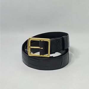Grace Crocodile Center Bar Casual Adjustable Buckle Belt